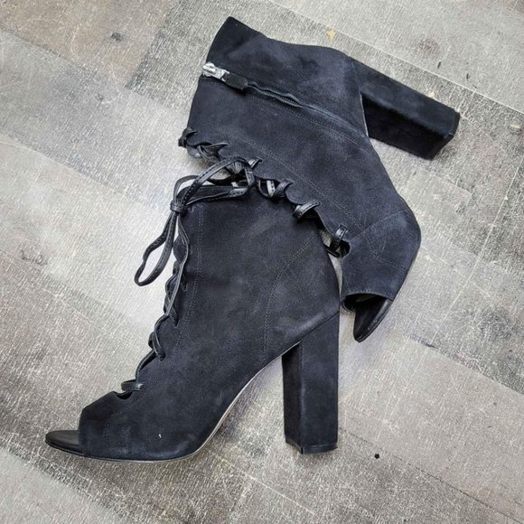 Sam Edelman Open Toe High Heels Black 8.5 - Picture 3 of 5